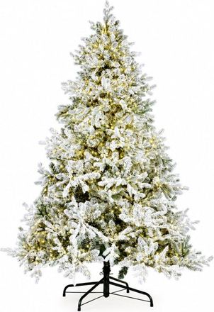 BIZZOTTO &Aacute;rbol de navidad nevado 180 cm, 1930 ramas, 2950 micro-led, &oslash; 137 cm