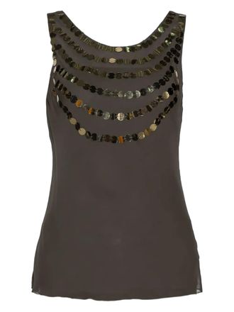 Joseph Top in seta - Marrone