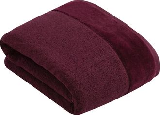 Vossen Badetuch »Pure« Baumwolle & VEGAN, mit eleganter Veloursbordüre