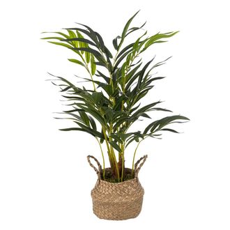 Atmosphera Atmosphera - Palmera Artificial - Maceta De Ca&ntilde;a - H80 Cm Cr&eacute;ateur DInt&eacute;rieur