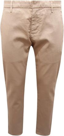 Dondup Heren, Broeken, Beige, Maat: W30 Katoen