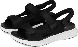 Alegria Sandie Sandals Black Round Toe Adjustable Strap HAWK263