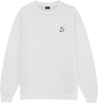 Dalix Heartly Ghost Womens Heavyweight Relaxed Sweatshirt in Lunar Gray at Nordstrom, Size Xx-Large