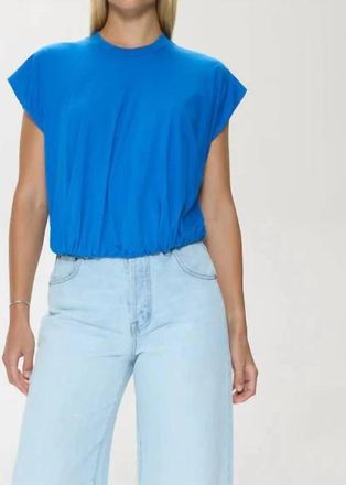 Pistola Denim Millie Bubble Hem Tee In Dusk