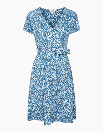 Mountain Warehouse Womens Mountain Warehouse Womens/Ladies Santorini UV Jersey Wrap Dress - Blue - Size: 10