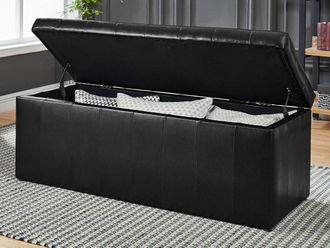 Vente-Unique Cassapanca portaoggetti CONCIERTO in similpelle - Nera