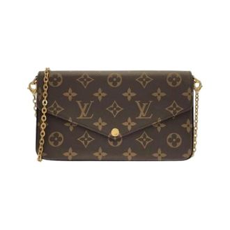 Louis Vuitton Pre-owned Coated Canvas Shoulder Bag - Dames - Pre-owned - Bruin - Maat: ONE Size