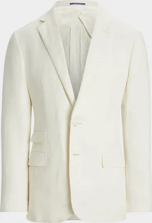 Ralph Lauren Purple Label Kent Hand-Tailored Silk-Linen Jacket