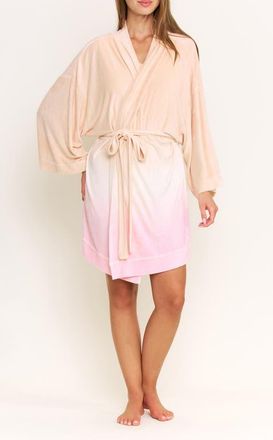 Honeydew Intimates Take a Break Terry Cloth Robe in Sunrise Dip-Dye at Nordstrom, Size Large/x-Large