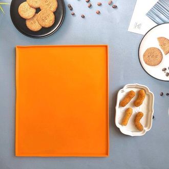 OEM 4 Piezas - Tapete De Silicona Para Hornear Con Borde, Tapete Antideslizante Para Hornear Pasteles, Galletas Y Frutas - 30 X 25 Cm