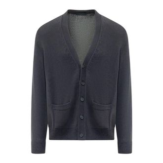 HUGO BOSS Cardigans, male, Blue, Size: M Nivo-Db Cardigan