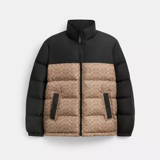 Coach Signature Down Jacket In Recycled Polyester