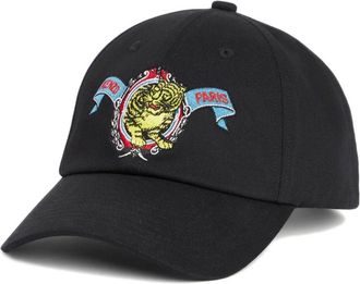 Kenzo Geborduurd Katoenen Hoed - Heren - Petten - Zwart - ONE Size - Katoen - Accessoires