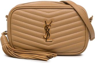 Saint Laurent Pre-owned Saint Laurent Mini Chevron Grain de Poudre Monogram Lou Camera Bag Ladies FQAOZBV7AGU5X3QF