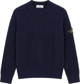 Stone Island Heren, Truien, Blauw, Maat: S Wol