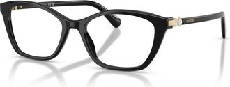 Swarovski 52mm Rectangle optical glasses in Black at Nordstrom