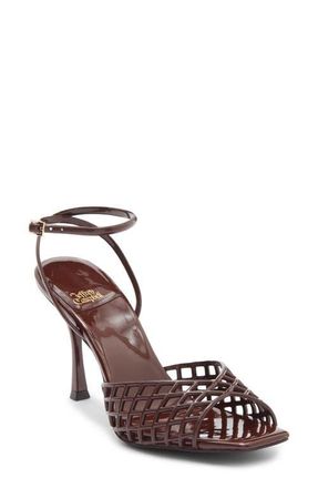 Jeffrey Campbell Lattix Ankle Strap Jelly Sandal in Brown at Nordstrom, Size 9.5
