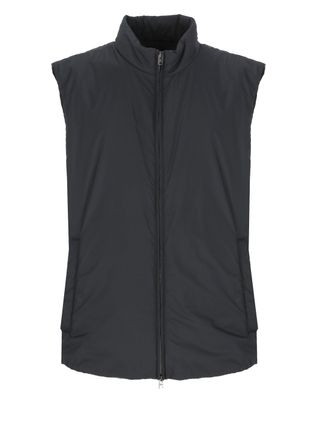 Herno Blue High Collar Zip Padded Vest