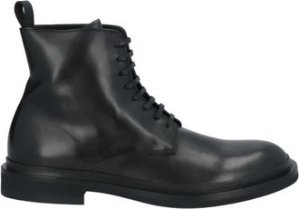 Officine Creative Stijlvolle Anfibi Laarzen voor Mannen - Heren - Veterlaarzen - Zwart - 43 1/2 EU - Schoenen