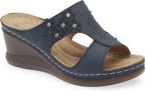 Eddie Marc Willa Sandal in Navy at Nordstrom Rack, Size 10