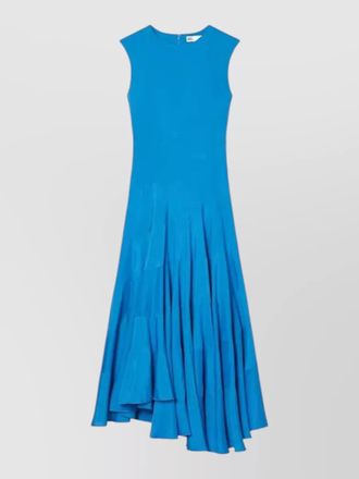 Tory Burch a line dress flounced skirt asymmetrical