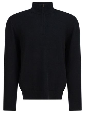 Vince Cashmere Sweater With Half Zipper