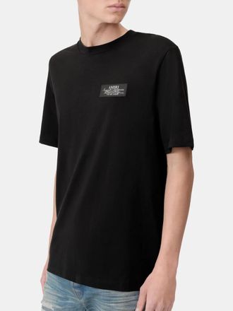 Amiri Mens Spirit Logo T-Shirt in Black Cotton - Size X-Large