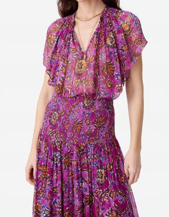 Vanessa Bruno Cantin Top In Violet