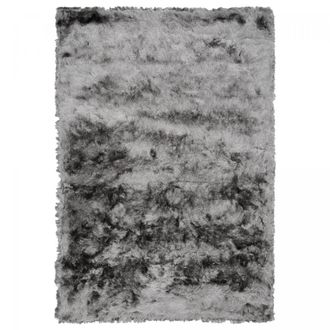 Un amour de tapis Alfombra peluda 160x230 cm copetudo a mano gris