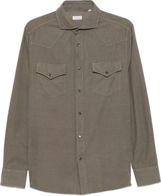 Brunello Cucinelli Corduroy Western-style Shirt