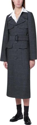 Namacheko Coats - Dames - Jas met riem - Zwart - S - Wol - Jassen