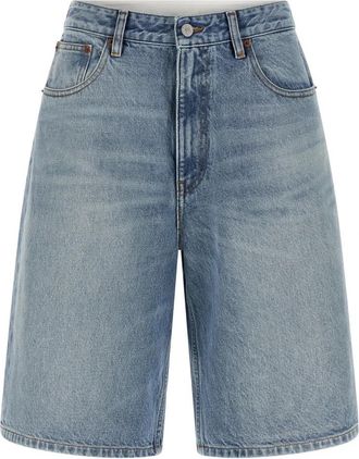 Maison Margiela Bermuda Shorts - Dames - Denim shorts - Blauw - W27 - Katoen - Korte Broeken
