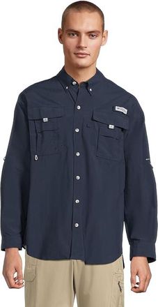 Columbia Bahamatm II Long Sleeve Shirt Mens Long Sleeve Button Up Collegiate Navy 1 : 2XL, Nylon