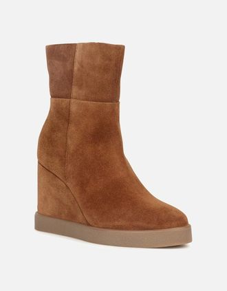 Geox Womens D Eildea Wedge B Womens Ankle Boots - Brown - Size: 7.5