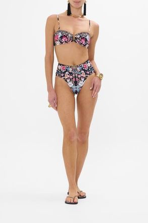 Camilla Bandeau With U Ring Front Midnight In Monserrate at Nordstrom, Size Medium Au
