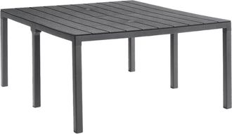Dmora Tavolo da esterno Campana, Base per picnic, Piano da pranzo da giardino multiposizione, Banco outdoor multiuso, Made in Italy, 292x86 h74 cm, Tortora