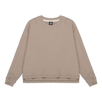 New Balance (WMNS) New Balance Casual Rib-Knit Top Asia Sizing Brown AWT23319-DRI
