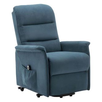 Vente-Unique Vente-unique - Poltrona alzapersona elettrica in tessuto Blu - capucine