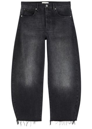 Frame Denim The Bubble Crop Barrel-leg Jeans - Dark Blue - 27 (W27 / UK8-10 / S)