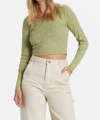 Billabong Reese Thermal Top In Blue Smoke