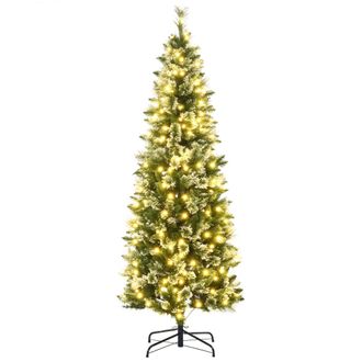 OEM &Aacute;rbol De Navidad Artificial 180 Cm Con 240 Luces Led Y 618 Ramas &Aacute;rbol Con Soporte De Acero &Oslash;68x180 Cm Verde