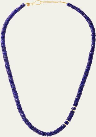 Jorge Adeler Mens Lapis Lazuli Beaded Necklace