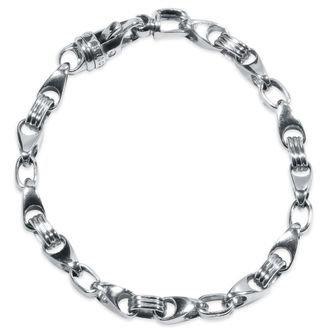 Pompeii3 Mens Link 14k Gold (34gram) or Platinum (54gram) 6.5mm Bracelet 9