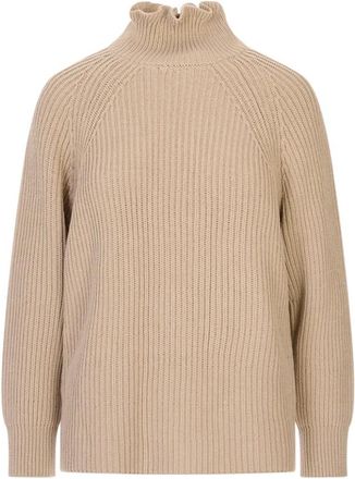 Max Mara Truien & Vesten, Dames, Bruin, M, Katoen, Camino Sweater