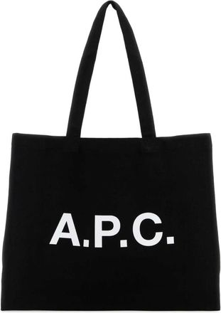 A.P.C. Diane Shopping Bag - unisex - Shoppers - Zwart - ONE Size - Katoen - Tassen