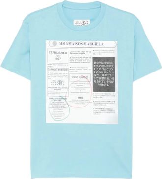 Maison Margiela T-shirt con grafica - Blu
