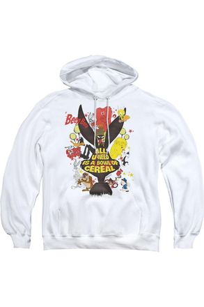 Gildan Looney Tunes Cereal Adult Pull Over Hoodie / Hooded Sweatshirt