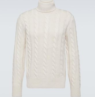 Polo Ralph Lauren Dolcevita in lana e cashmere a trecce