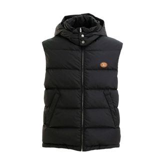 Valentino Garavani Vests, male, Black, Size: 2XL Vlogo Signature Vest