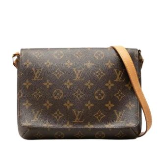 Louis Vuitton Pre-owned Musette Tango - Dames - Pre-owned - Bruin - Maat: ONE Size Leer